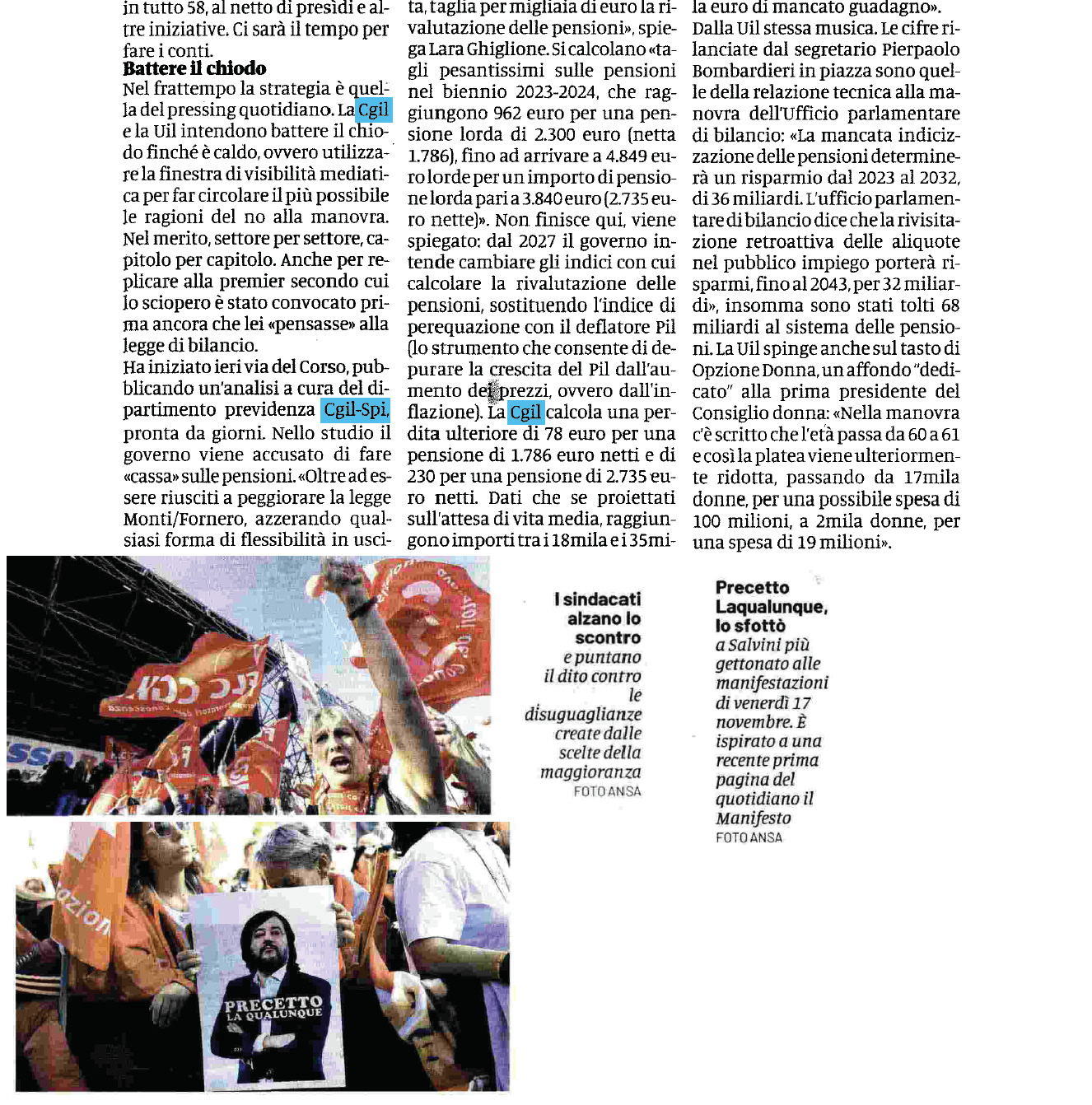 19 novembre 2023 domani Pagina 2