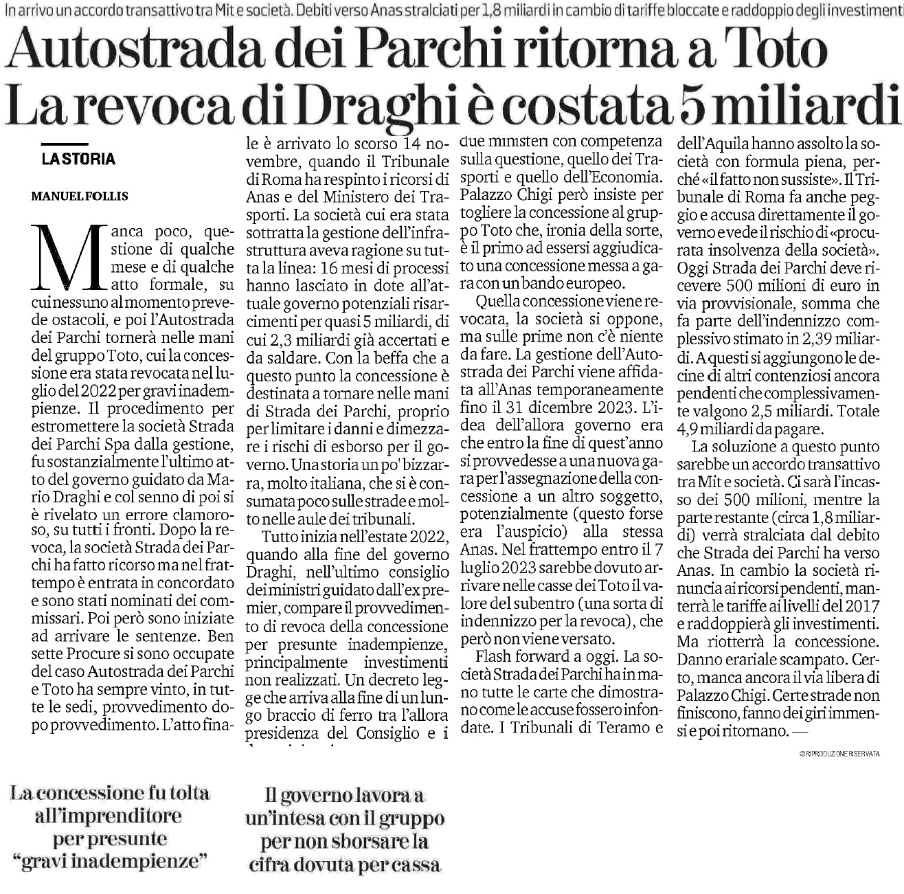 19 novembre 2023 la stampa Pagina 1
