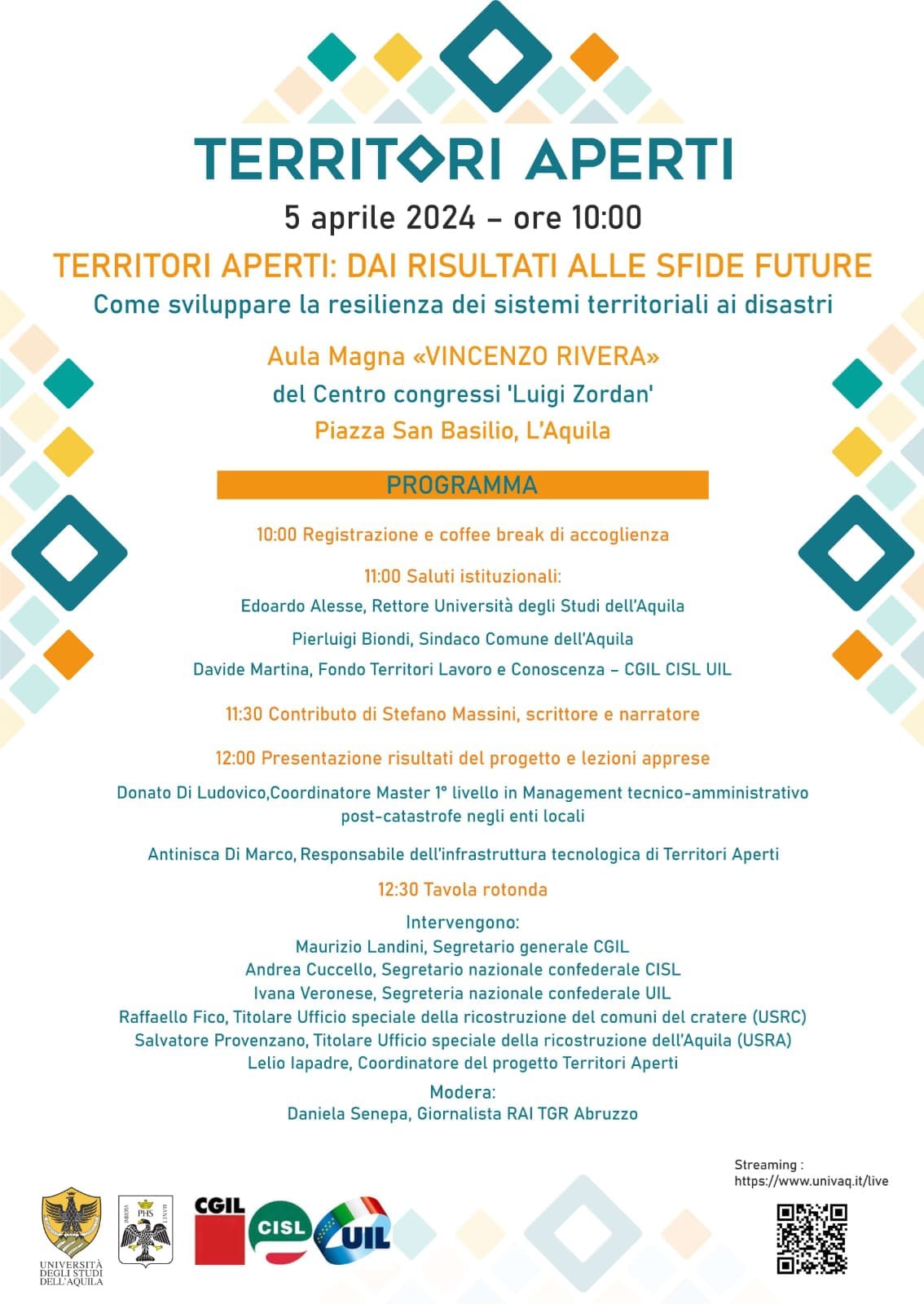 5 APRILE 2024, la CGIL Abruzzo Molise con MAURIZIO LANDINI