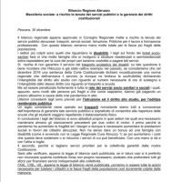 Bilancio Regione Abruzzo: macelleria sociale. A rischio la tenuta dei servizi pubblici e la garanzia dei diritti costituzionali.